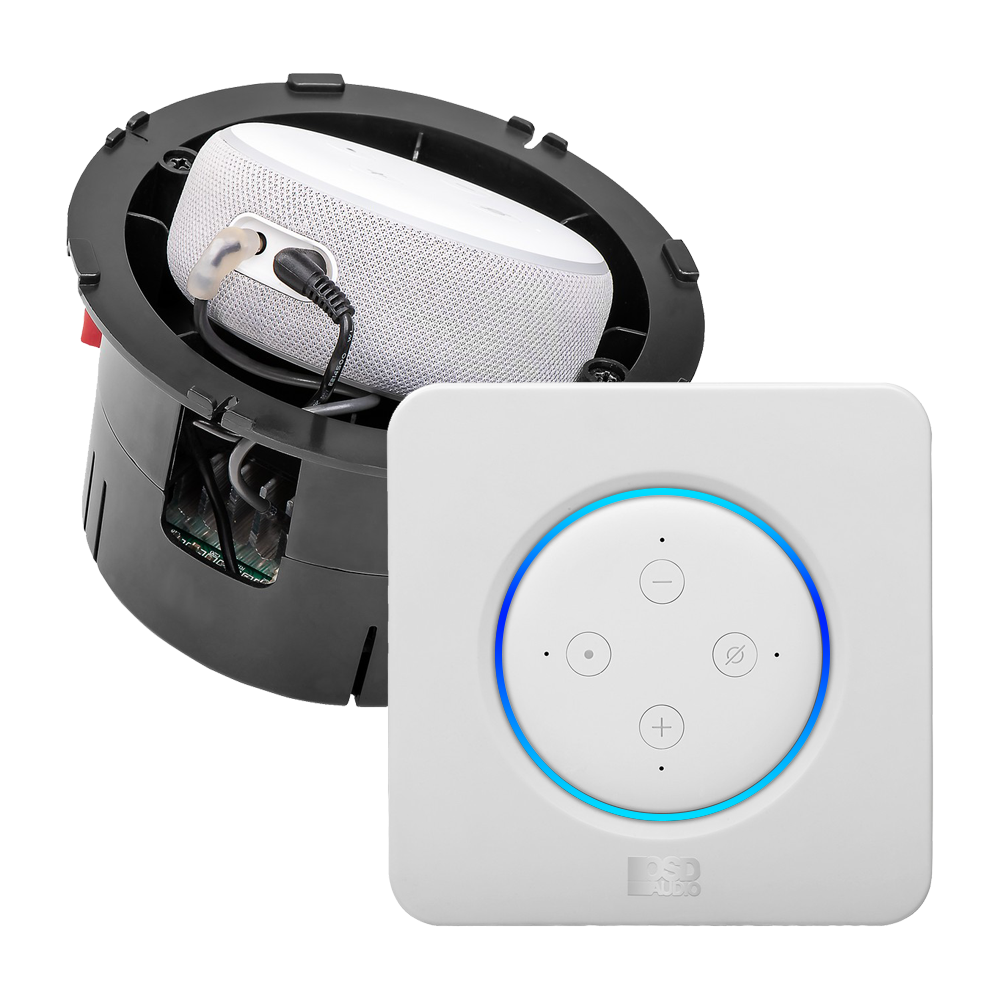 OSD Nero Flush Mount In-Wall Amplifier for Amazon Echo Dot 3, Wi-Fi, Bluetooth & Voice Activation